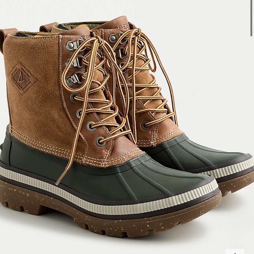 J Crew Sperry Ice Bay Boots For Men Size 8.5 With… - image 1